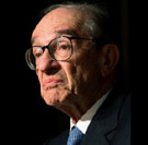 Would this face lie? Alan Greenspan looking glum