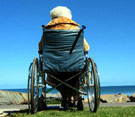 Patient in wheelchair