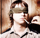 Blindfolded guy