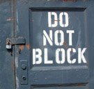 Sex is imminent, please exercise restraint. Do Not Block sign