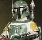 Boba Fett: just your average night in dull, scratched-up armor. Boba Fett in armor