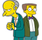 Mr. Burns and Mr. Smithers from The Simpsons