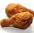 Fried chicken drumsticks