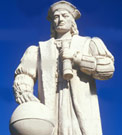 Damn right I still own you. Christopher Columbus statue