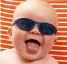 Alright, not THAT cool. Cool baby wearing sunglasses