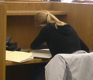 Work that brain, girl Girl studying