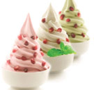 3 frozen yogurt cups