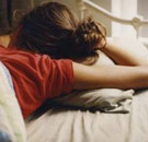 Oh yeah, she's having shitty dreams alright. Girl sleeping on an uncomfortable pillow