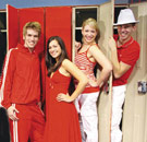 Lockers: The bowels of high school. High School Musical kids emerging from lockers