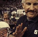 Now that's what I call the "stink eye." Jerry Sandusky with a little boy.