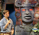 Olmec and Kirk Fogg from Legends of the Hidden Temple
