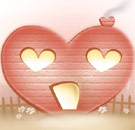 This could've been ours, THIS LOVELY METAPHOR HOUSE, LOOK AT IT!!! Heart-shaped house
