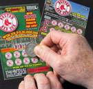 Massachusetts scratch off lottery ticket