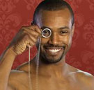 I don't like what I'm seeing, Old Spice Guy. Old Spice man with a monocle on his eye