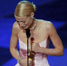 Crying at the Oscar microphone