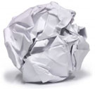 Paper ball trash
