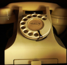Creepy old rotary telephone