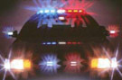 Police flashing lights