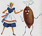 Woman and Yam