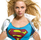 Those breasts are the only superpower you'll ever need. Superwoman costume on a hot girl