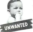 Looks like you're on your own, kid. Unwanted baby ad during World War II