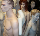 Who's the pale chick with no head? Mannequins
