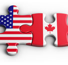 American and Canadian puzzle pieces fit together