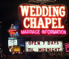 24-hour Wedding Chapel sign in Vegas