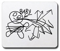 Drawing of a baby in Pictionary