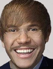 Justin Bieber and Herman Cain morph