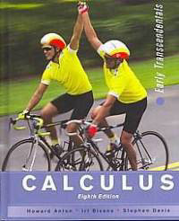 Calculus textbook with cyclists on the cover