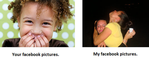 My Facebook pictures vs. Your Facebook pictures