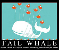 Twitter fail whale motivational poster