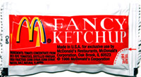 McDonald's Fancy Ketchup packet
