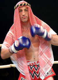 Ghengis Khan boxer for WWF