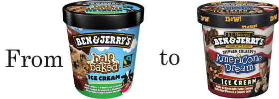 Ben & Jerry's Half Baked and Americone Dream ice cream flavors