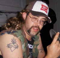 Martin Stanley in redneck attire