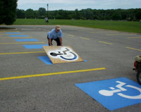 And another one. Handicapped Space