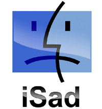 iSad Apple Mac logo
