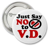 Just say no to V-day pin