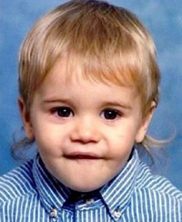 Justin Bieber baby picture - photo at 2 years old