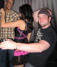 Bartender dancing with a hot chick