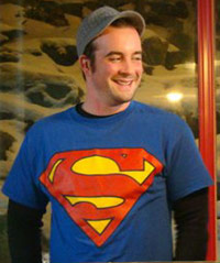 KC with Superman tshirt on