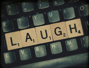 Keyboard laugh on the home keys