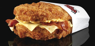 KFC Double Down sandwich
