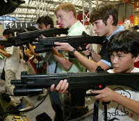 Kids with rifles