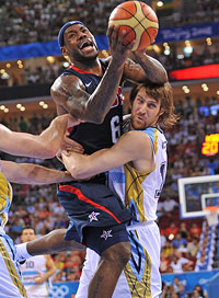 LeBron James held down by the White Man