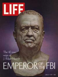 J. Edgar Hoover on the cover of Life Magazine in 1971