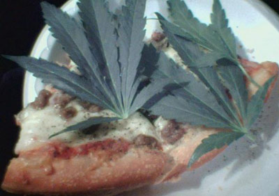 Marijuana pizza