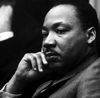 MLK Jr. scratching his head
